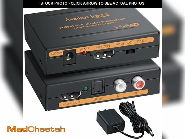 Lot 74-14588966 - avedio links 8K@60Hz 4K@120Hz HDMI Audio Extractor Splitter - UNUSED