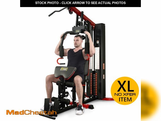 Lot 74-13645379 - *ONE BOX ONLY* Fitvids Multifunctional Home Gym Equipment with 160 lbs Weight Stack, Full Body Worko...