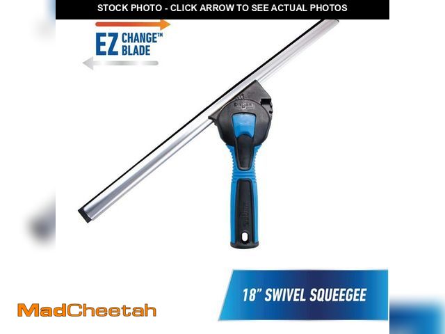 Lot 74-12776485 - Unger 18 in. Swivel Window Squeegee - UNUSED