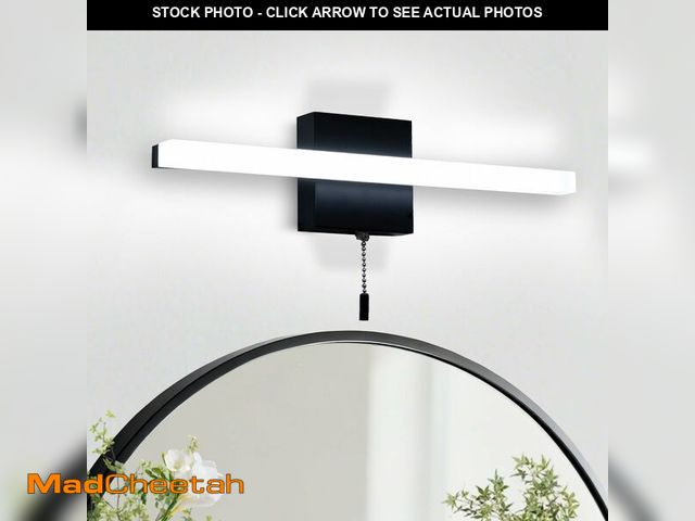 Lot 74-14207601 - COTULIN 16 Inch Black Vanity Light Bar with Pull Switch 10W Brightness Ideal for Cabinet Lighting Pi...
