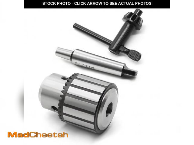 Lot 74-12310645 - Nakkaa 1/8" - 5/8" MT3 Shank JT33 Drill Chuck Compatible with Lathe Drilling Machine - USED