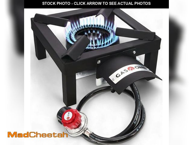 Lot 74-14426519 - GasOne High Pressure Single Propane Burner - Outdoor Cooking with Heat Shield and Guard Ã¢â¬â Pro...