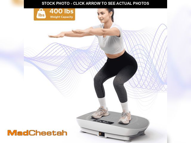 Lot 74-13553093 - (MISSING REMOTE) MERACH Vibrating Plate Muscle Toner, Whole Body Exercise Machine - UNUSED