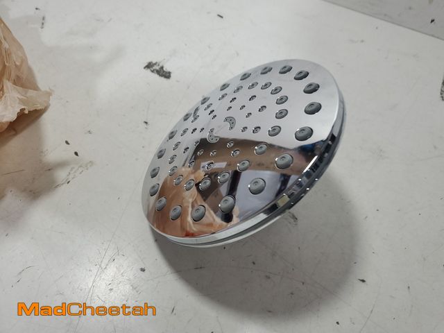 Lot 74-12484772 - (MISSING BRACKET,HARDWARE) Waterpik 8-Spray Patterns with 1.8 GPM 7 in. Wall Mount Rain Fixed Shower...