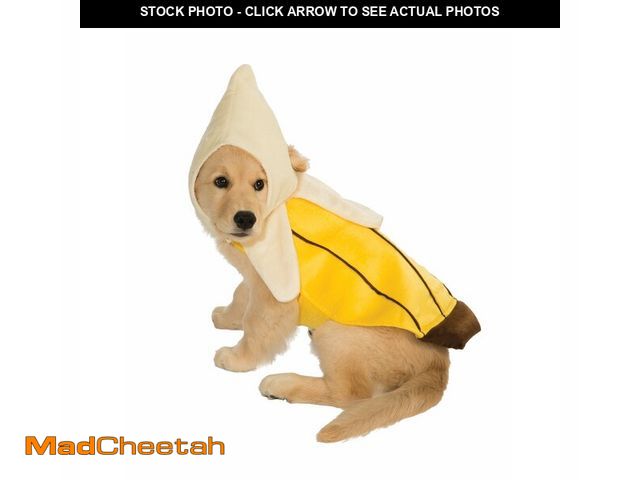 Lot 74-12705390 - Rubies Banana Pet Costume for Dogs or Cats, Large - USED