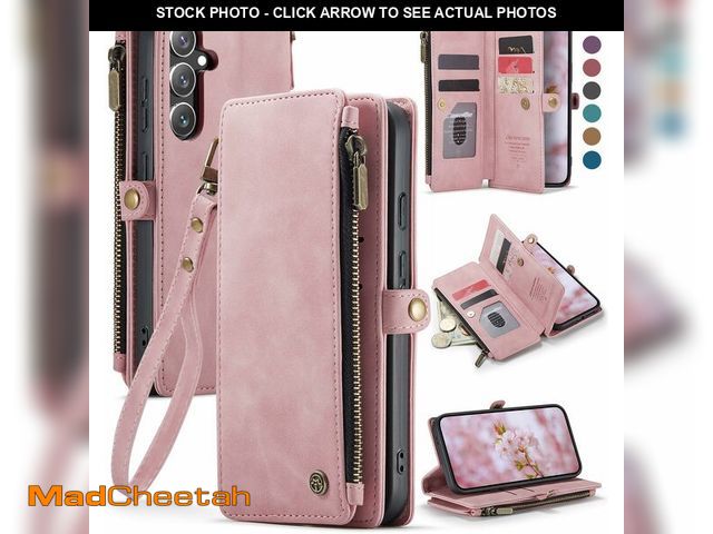Lot 74-14333032 - Defencase Compatible with Samsung Galaxy S24 Case Wallet with RFID Blocking Card Holder for Women Me...