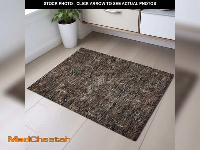 Lot 74-14304561 - Addison Rugs Mayfield AMF1082 Fudge 1'8" x 2'6" Indoor Premium Machine Washable Rug, Silky Soft, Eas...