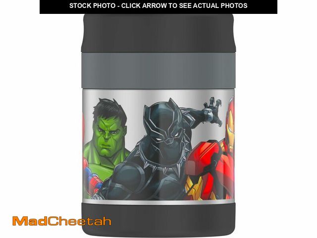 Lot 74-14273108 - Thermos Funtainer Marvel Food Jar with Spoon 16 oz 5 hours Hot 7 Hours Cold - UNUSED