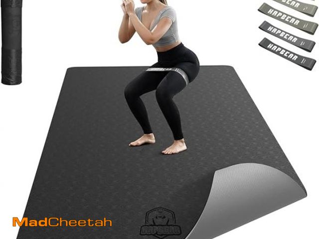 Lot 74-12428051 - HAPBEAR Large Yoga Mat - 72"x36"x6mm (1/4 inch), Extra Wide Non-Slip Exercise Mat for Home Workout, ...