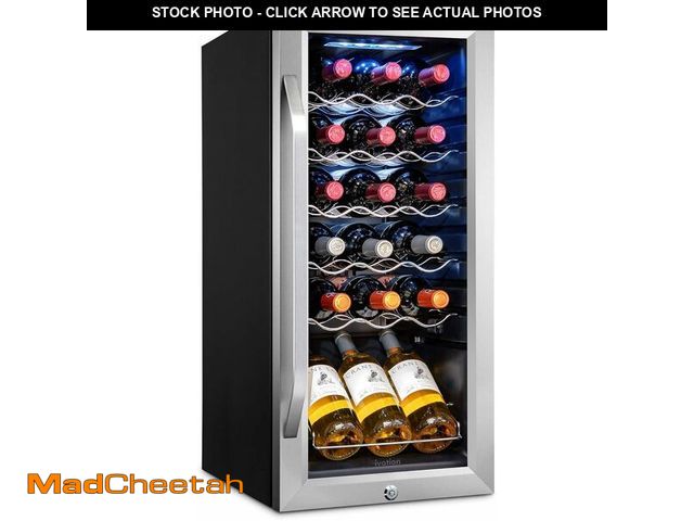 Lot 74-13072994 - Ivation 18 Bottle Compressor Wine Cooler Refrigerator w/Lock | Large Freestanding Wine Cellar For Re...