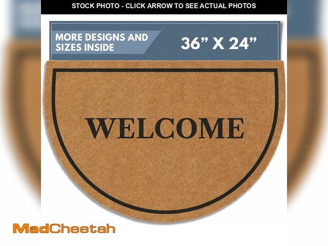 Lot 74-14599644 - Barnyard Designs Natural Coco Coir Doormat Welcome Mat for Front Door &amp; Outdoor Entrance, Large ...
