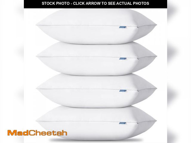 Lot 74-12305207 - CozyLux Pillows Queen Size Set of 4, Hotel Quality Bed Pillows for Sleeping 4 Pack, Cooling Pillows ...