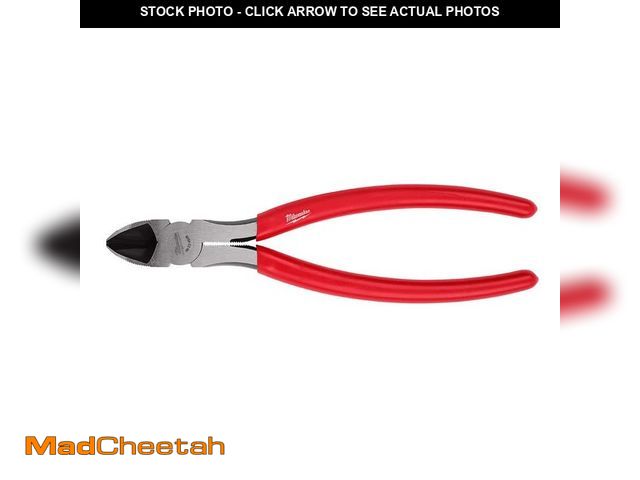 Lot 74-12856614 - Milwaukee 8 in. Diagonal Cutting Pliers with Fish Tape Puller and Dipped Grip - UNUSED