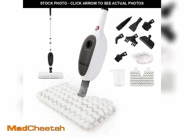 Lot 74-14588491 - Reecoo Double-Sided Steam Mop10-in-1 Floor Steamer for Hardwood and Tile, Carpet Steam Cleaner, 2 Mo...