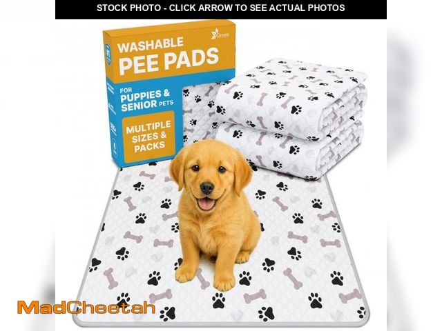 Lot 74-12436709 - GREEN LIFESTYLE Washable Pee Pads for Dogs - Waterproof Reusable Puppy Pads with Anti-Slip Backing, ...