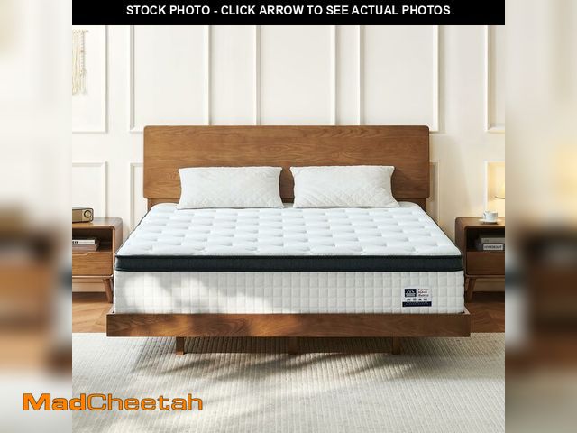 Lot 74-12569324 - Vumece 12 Inch Queen Mattress, Hybrid Mattress Queen Size Mattress in a Box with Pocketed Spring &am...