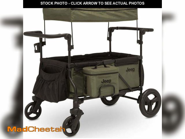 Lot 74-12782541 - Jeep Deluxe Wrangler Wagon Stroller with Cooler Bag and Parent Organizer by Delta Children Unisex - ...