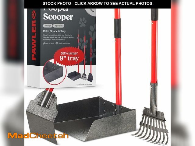 Lot 74-13547054 - Pawler Pooper Scooper for Large Dogs, Small Dogs and Horses, Metal Poop Scooper Set with Long Handle...