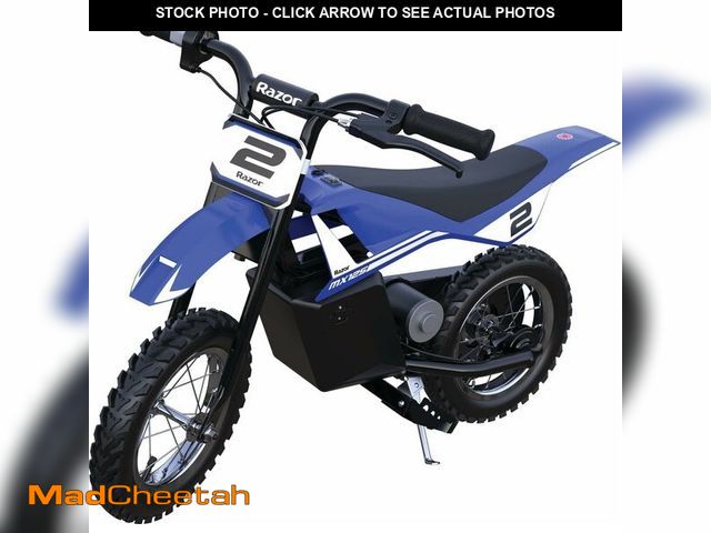 Lot 74-14079401 - Razor MX125 Dirt Rocket Electric-Powered Bike with Authentic Motocross Geometry, Rear-Wheel Drive,10...