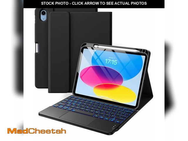 Lot 74-12603519 - Harvopu Compatible for iPad 11th 10th Generation Case with Keyboard, Folio Cover with Pencil Holder,...