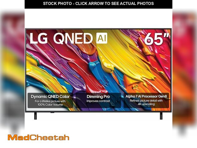 Lot 74-12571284 - LG 65-Inch Class QNED AI 4K QNED82A Series Smart TV w/AI Sound, HDR10, 4K Super Upscaling, Filmmaker...
