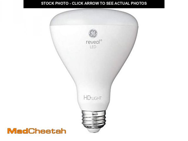 Lot 74-12049362 - GE Reveal 6-Pack 65 W Equivalent Dimmable Color-Enhancing R30 LED Light Fixture Light Bulbs - USED