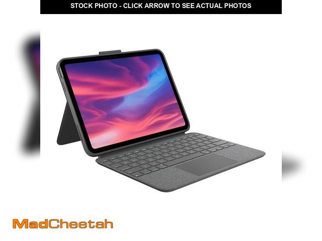 Lot 74-13545415 - Logitech Combo Touch, Detachable iPad Keyboard Case (10th gen and A16) with Large Precision Trackpad...