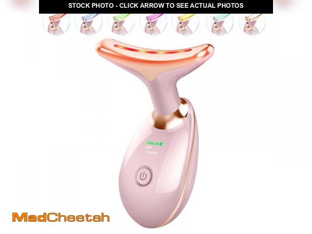 Lot 74-11549385 - ELISHINE Light Based Face-Neck-Massager - 7 Color Portable Facial Massager for Skin Care, Glossy Pin...