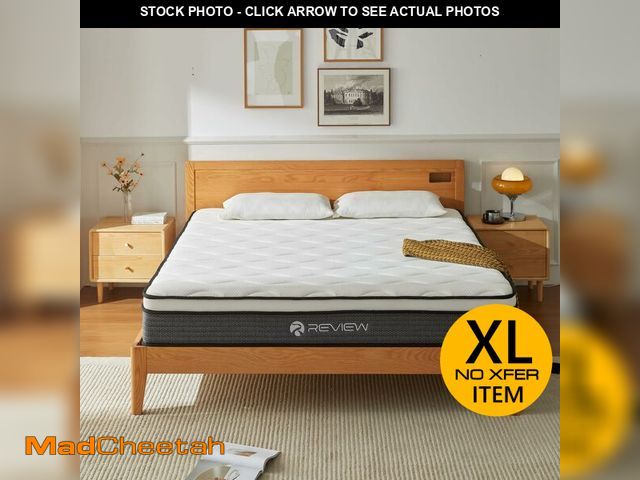 Lot 74-13072433 - King Size Mattress, 12 Inch King Mattress in a Box, Memory Foam Hybrid Mattresses with Individual Po...