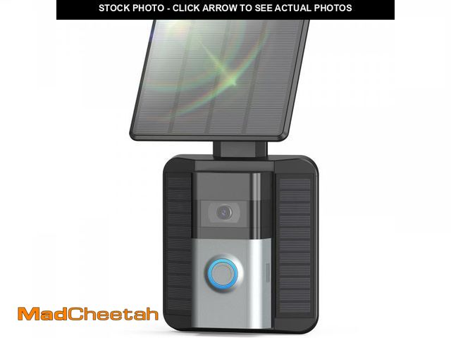Lot 74-12441330 - QIBOX Solar Charger Compatible with Ring Video Doorbell (2020 Release), 2.9W Waterproof Continuously...