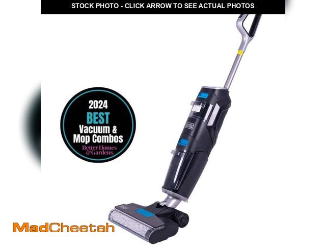 Lot 74-14193031 - BLACK+DECKER Vacuum, Wash Duo Bagless Cordless HEPA Filter Stick Vacuum for Multi-Surfaces in Black ...