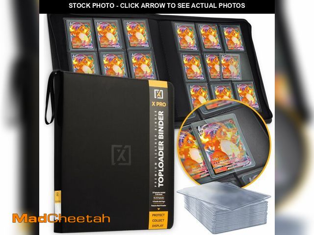 Lot 74-12609286 - X PRO Toploader Binder | Holds 252 Toploaders | 20 Toploaders INCLUDED | 9-Pocket | Ringless Double-...