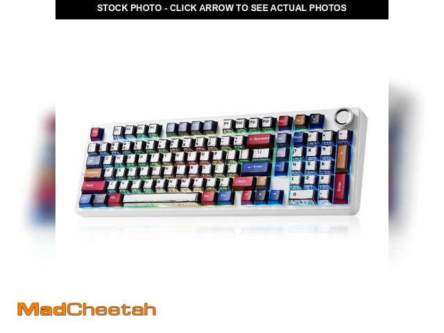 Lot 74-13564454 - x Aula F99 Pro Mechanical Keyboard, Wireless Gaming Keyboards RGB Backlit Hot Swappable Custom Cream...