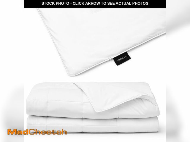 Lot 74-12503186 - Miracle Made Cooling Comforter - King White - Lightweight All-Season Cooling Blanket - Lightweight B...