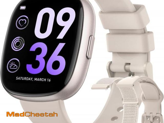 Lot 74-11909513 - Sanorum Smart Watches for Women Men with Call: Fitness Trackers with 24-Hour Heart Rate SpO2 Sleep M...