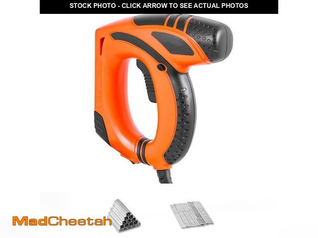 Lot 74-12784265 - SKYSHALO Electric Nail Gun 2-in-1 Staple &amp; Brad Nailer 18GA 5/8 in., 1000 Staples &amp; Brad Nai...