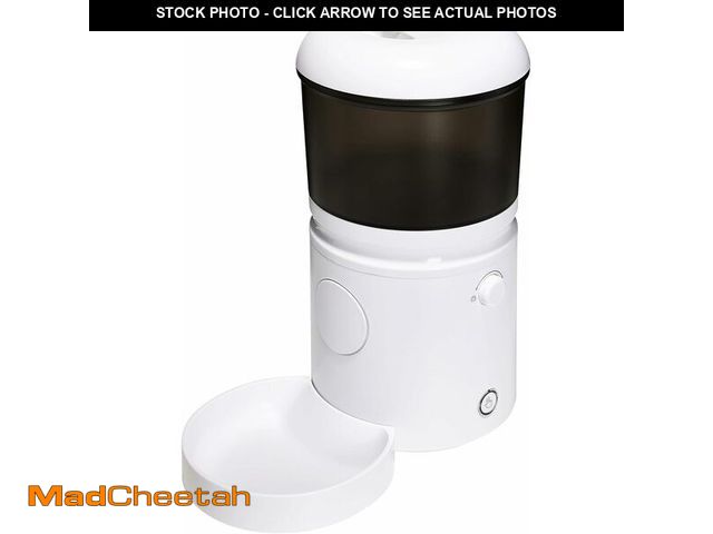 Lot 74-12632813 - Basics Automatic Feeder for Cats and Dogs with Speed &amp; Portion Control, 4L Capacity, White - UNU...