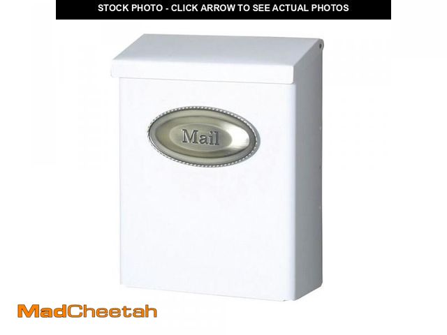 Lot 74-12143063 - Gibraltar Mailboxes Designer Contemporary Galvanized Steel Wall Mount White Mailbox - UNUSED