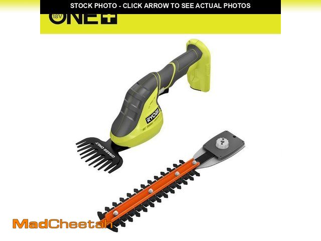 Lot 74-12465402 - RYOBI ONE+ 18V Cordless Grass Shear and Shrubber Trimmer (Tool Only) - UNUSED