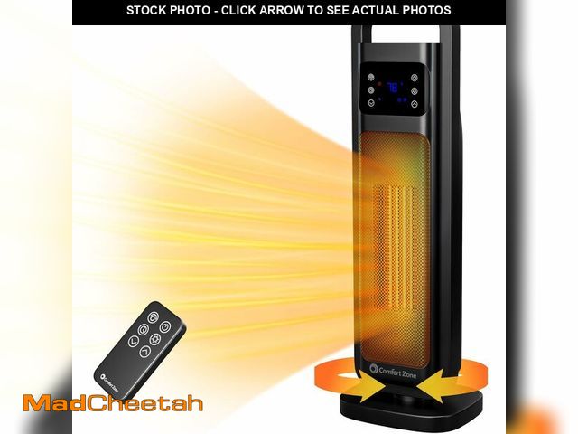Lot 74-13800921 - Comfort Zone 26Ã¢â¬Â Oscillating Digital Tower Heater Ã¢â¬â Portable Ceramic Space Heater with ...