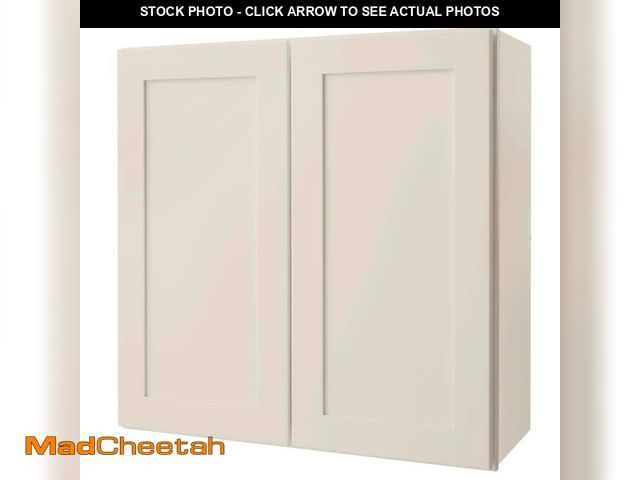 Lot 74-12892504 - Hampton Bay Avondale 30 in. W x 12 in. D x 30 in. H Ready to Assemble Plywood Shaker Wall Kitchen Ca...