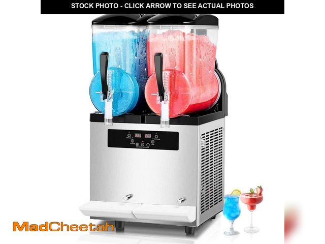 Lot 74-12671402 - SKYSHALO 2 oz. x 405 oz. Commercial Slush Machine Margarita Smoothie Frozen Drink 900-Watt Stainless...