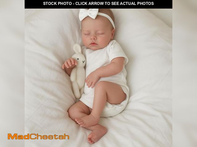 Lot 74-12312611 - SCOM Lifelike Reborn Baby Dolls - 18 Inch Sleeping Real Life Realistic Newborn Baby Doll with Soft C...