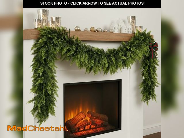 Lot 74-14422682 - 6 FT Christmas Cedar Garland, Real Touch Greenery - UNUSED