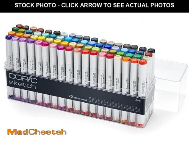 Lot 74-12305147 - Copic Sketch, Ultra-blendable Alcohol Markers, 72pc Set A - USED