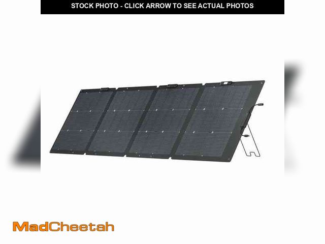 Lot 74-13684969 - EcoFlow NextGen 220-Watt Bifacial Portable Solar Panel, IP68, SolarCharger for Solar Generator, Up t...