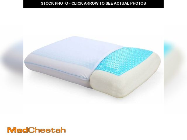 Lot 74-13959254 - Cool Gel Cooling Pillow for Sleeping, Standard Size Cooling Memory Foam Pillow for Hot Sleepers, Rev...