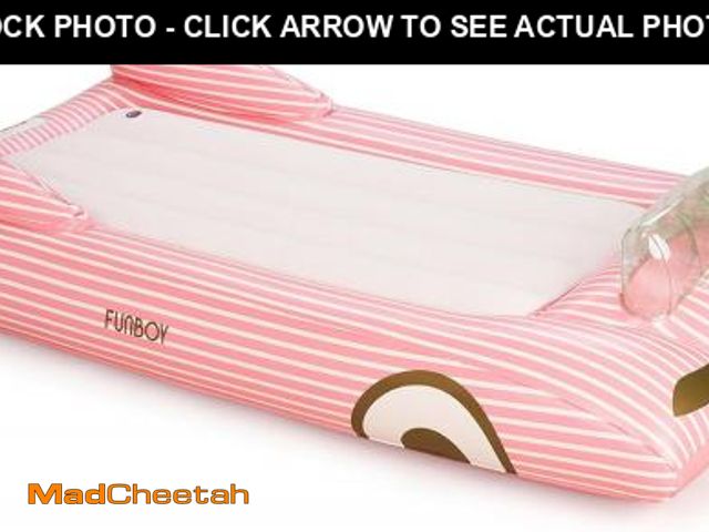 Lot 74-12510194 - FUNBOY Kids Pink Inflatable Travel Bed &amp; Mattress. Perfect for Sleepovers. Includes Carrying Cas...