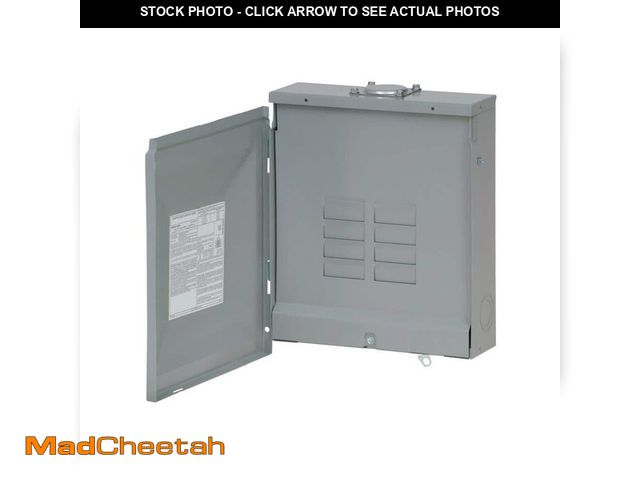 Lot 74-12745691 - Eaton BR 125 Amp 8-Space 16-Circuit Outdoor Main Lug Loadcenter with Cover - UNUSED