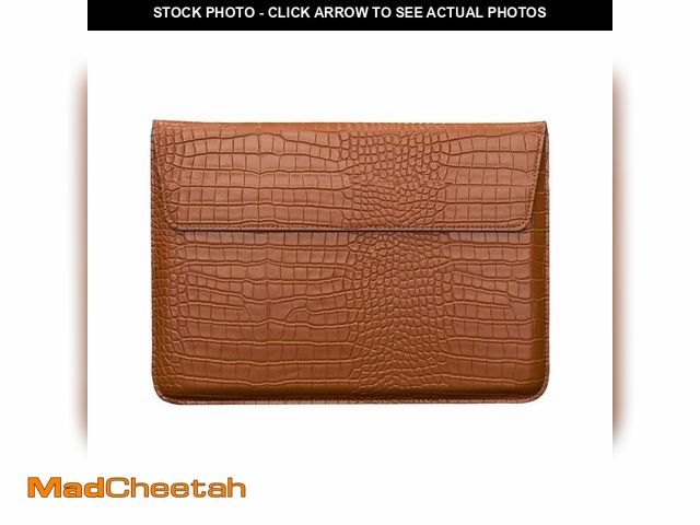 Lot 74-14480597 - Seanai Crocodile PU Leather Sleeve Universal Fit 15-16" Laptops with Stand - UNUSED